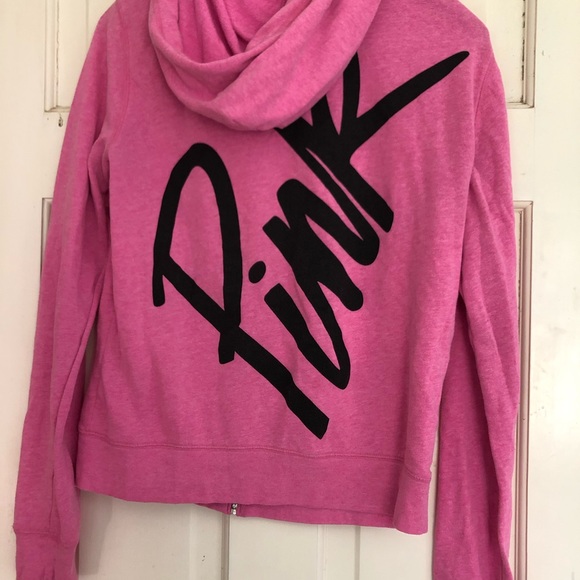 Pink Zip Up Sweatshirt - Picture 2 of 2